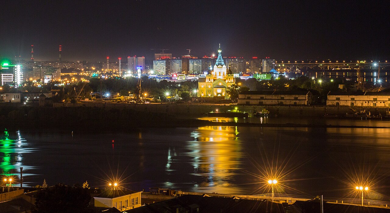 City lights at night
