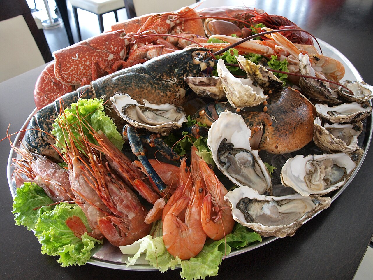 Seafood platter