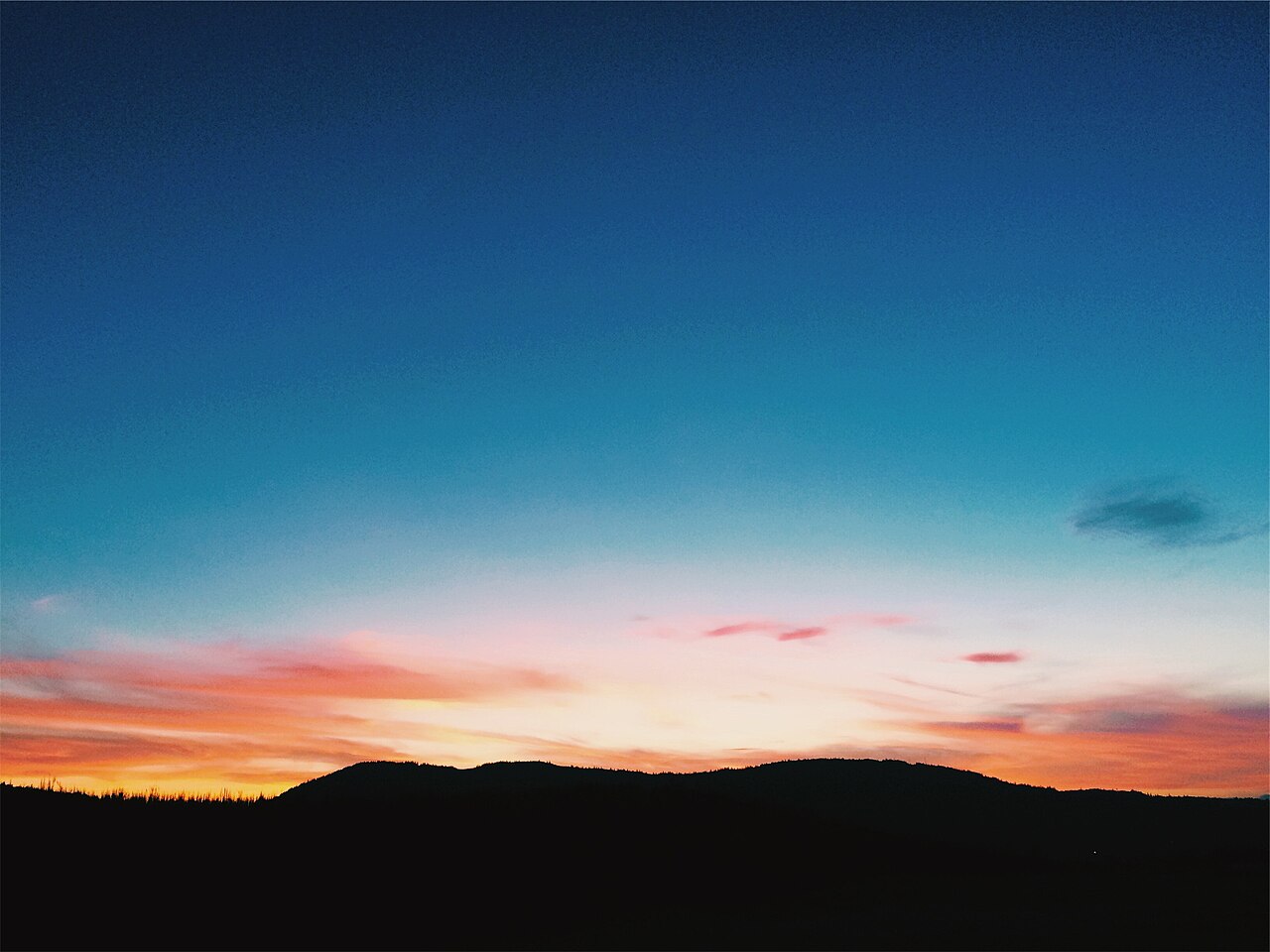 Sunset silhouette